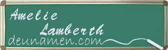 Amelie Lamberth Visitenkarte